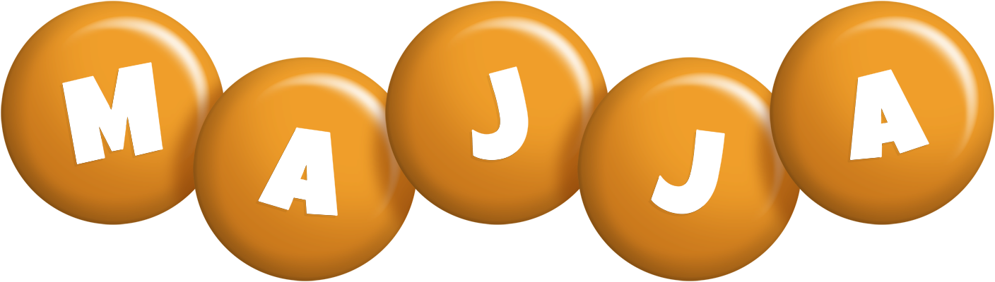 Majja candy-orange logo