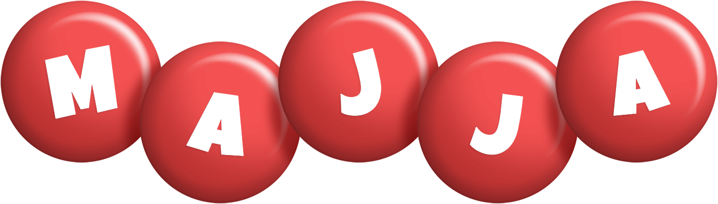 Majja candy-red logo