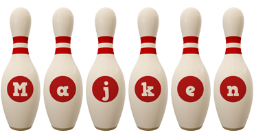 Majken bowling-pin logo