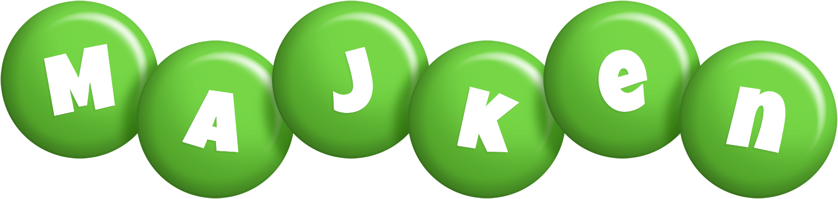 Majken candy-green logo