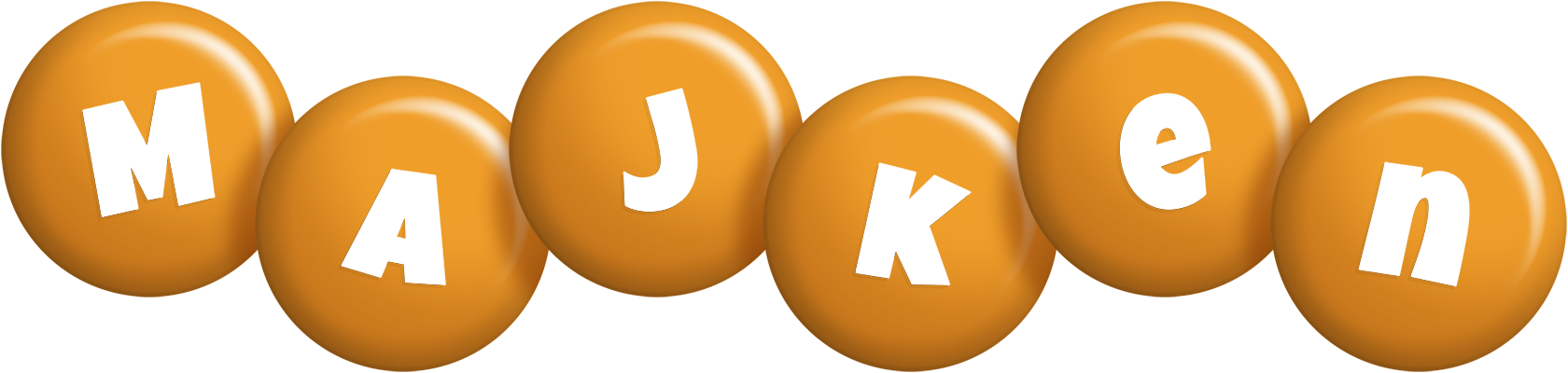 Majken candy-orange logo