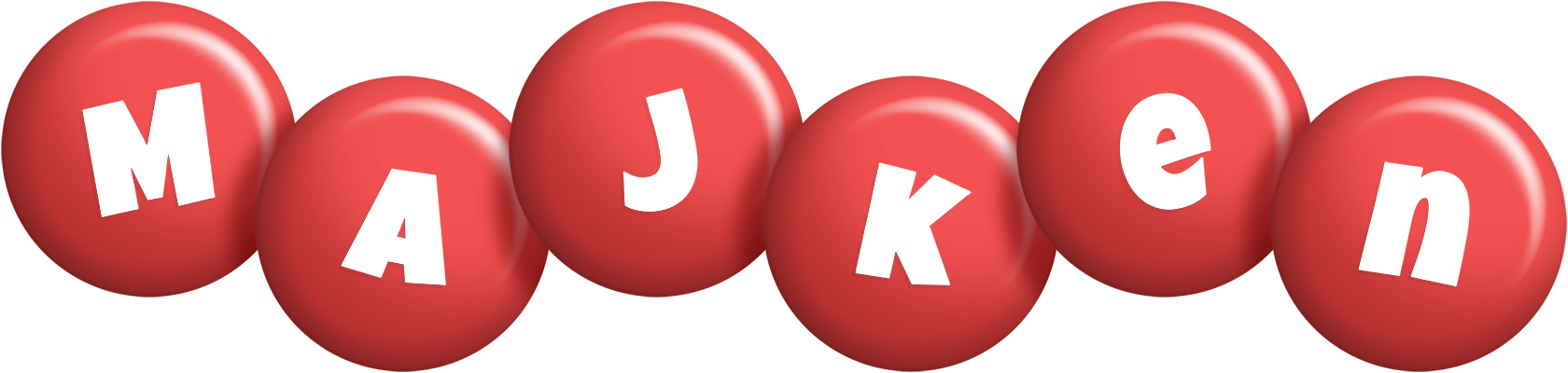 Majken candy-red logo