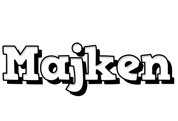Majken snowing logo