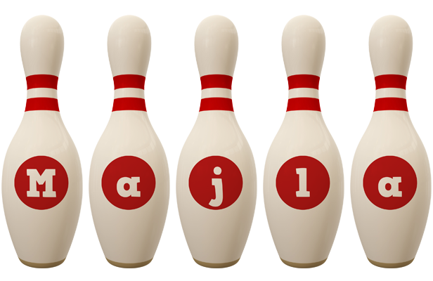 Majla bowling-pin logo