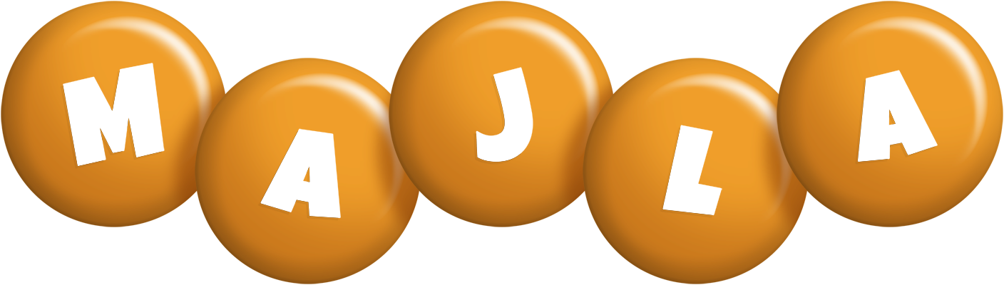 Majla candy-orange logo