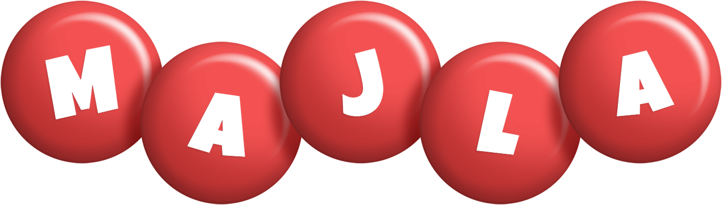 Majla candy-red logo