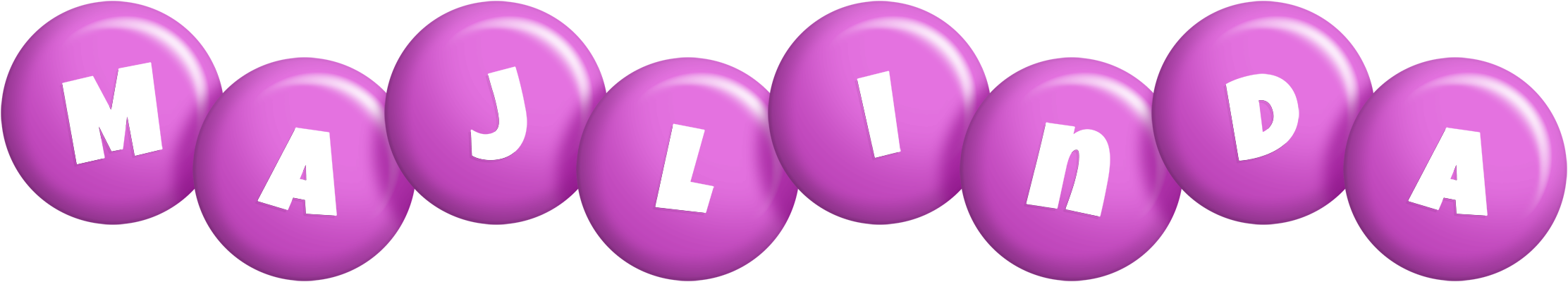 Majlinda candy-purple logo