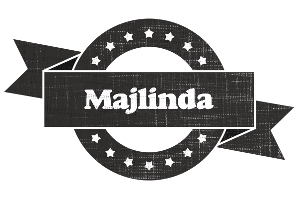 Majlinda grunge logo