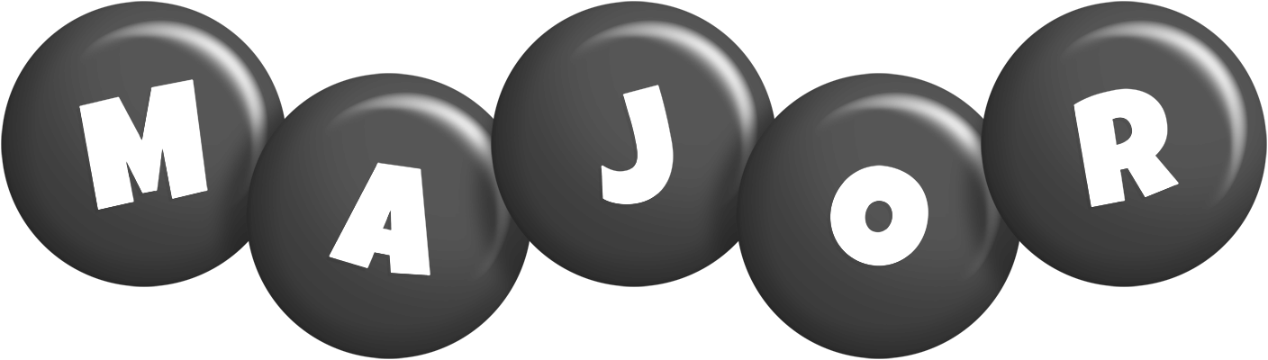 Major candy-black logo