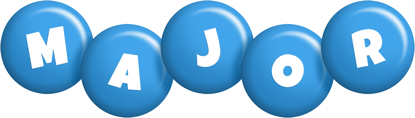 Major candy-blue logo