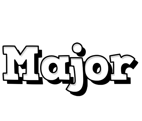 Major snowing logo