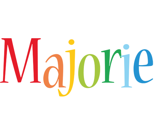 Majorie birthday logo