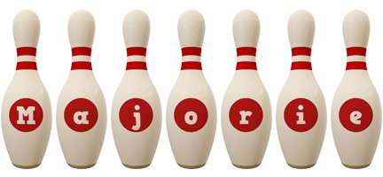 Majorie bowling-pin logo