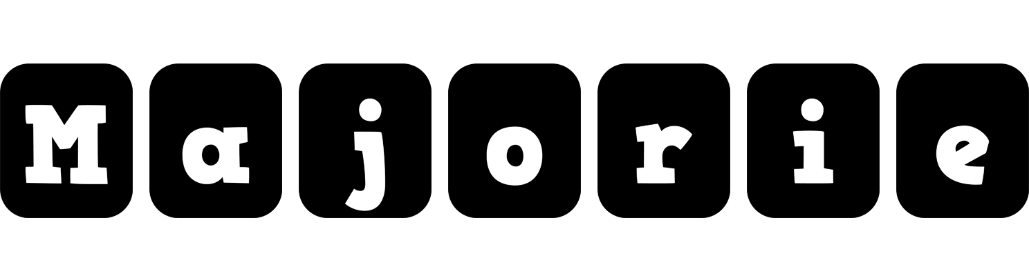 Majorie box logo