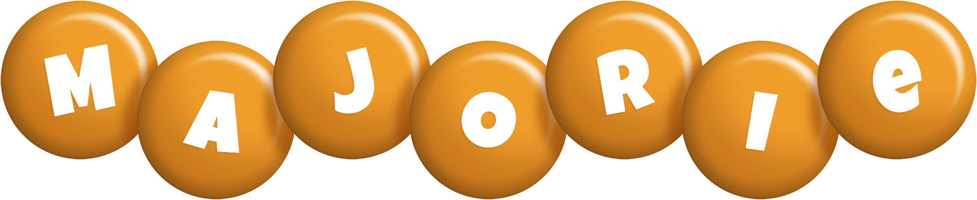 Majorie candy-orange logo