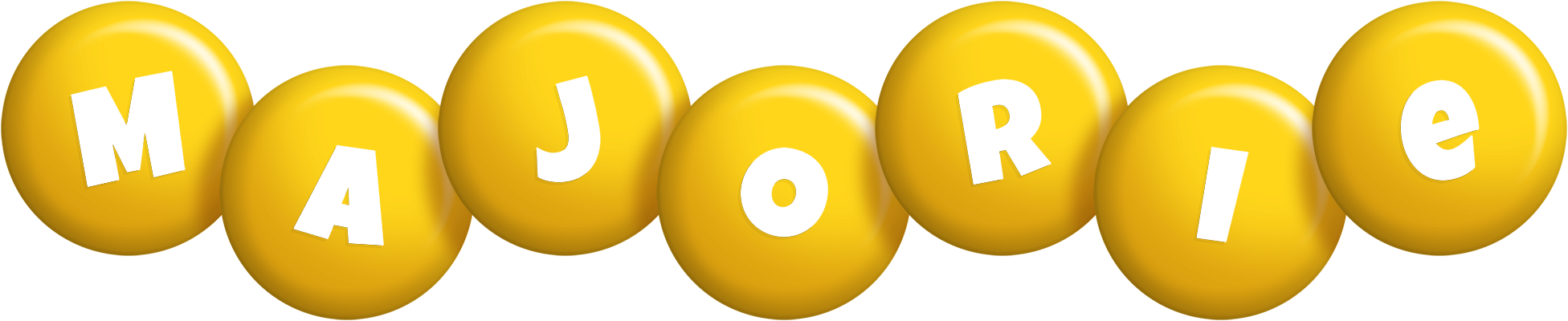 Majorie candy-yellow logo