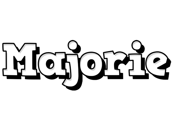Majorie snowing logo
