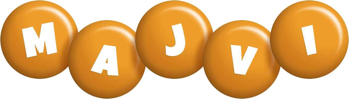 Majvi candy-orange logo