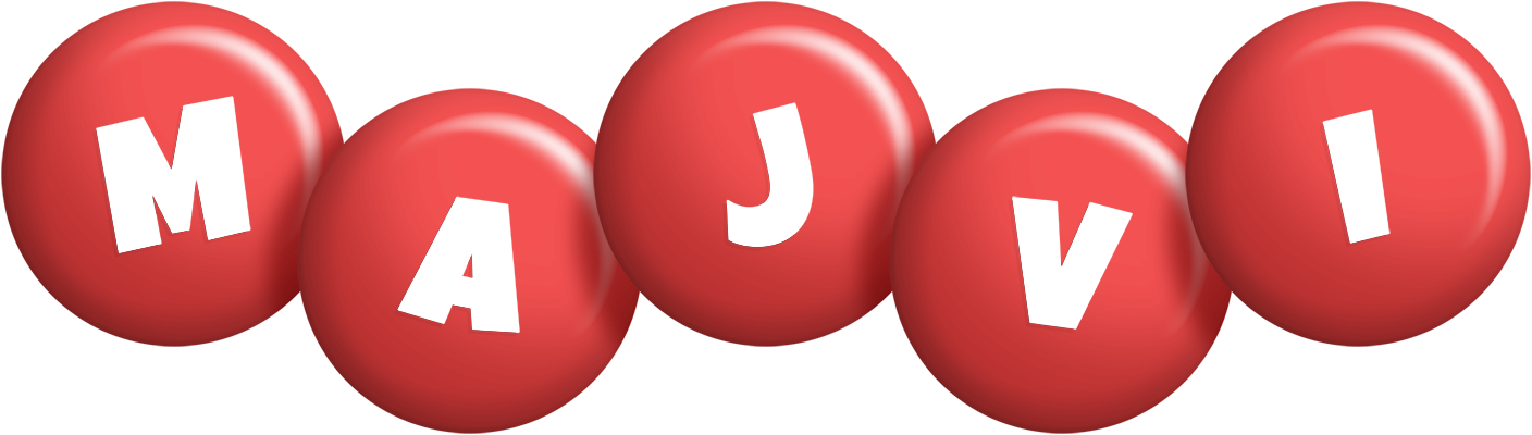 Majvi candy-red logo