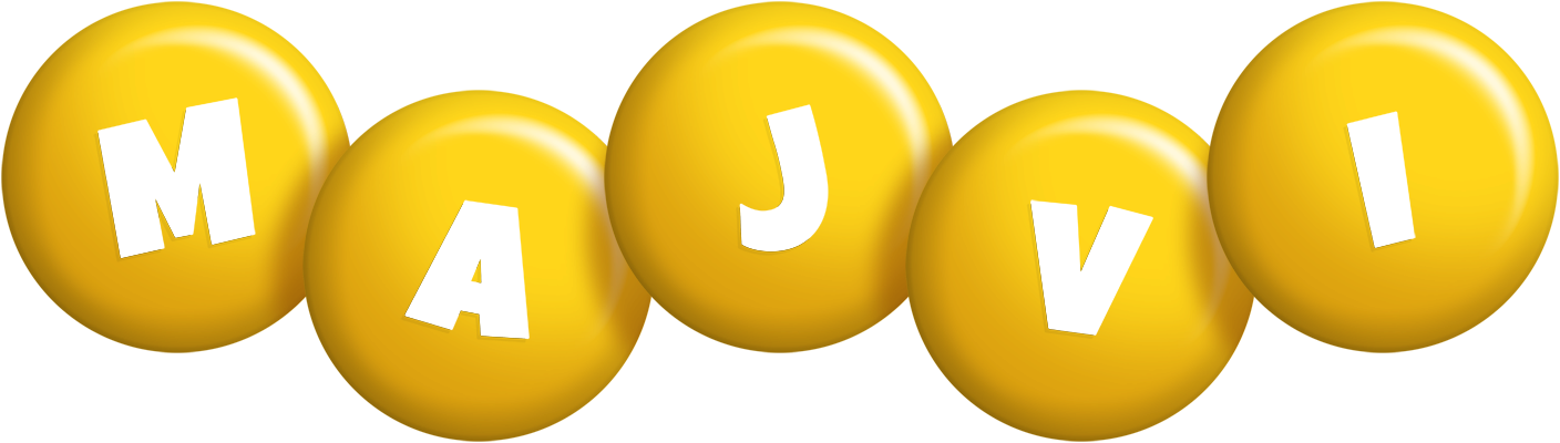 Majvi candy-yellow logo