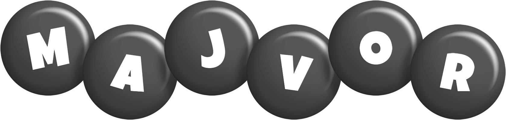 Majvor candy-black logo