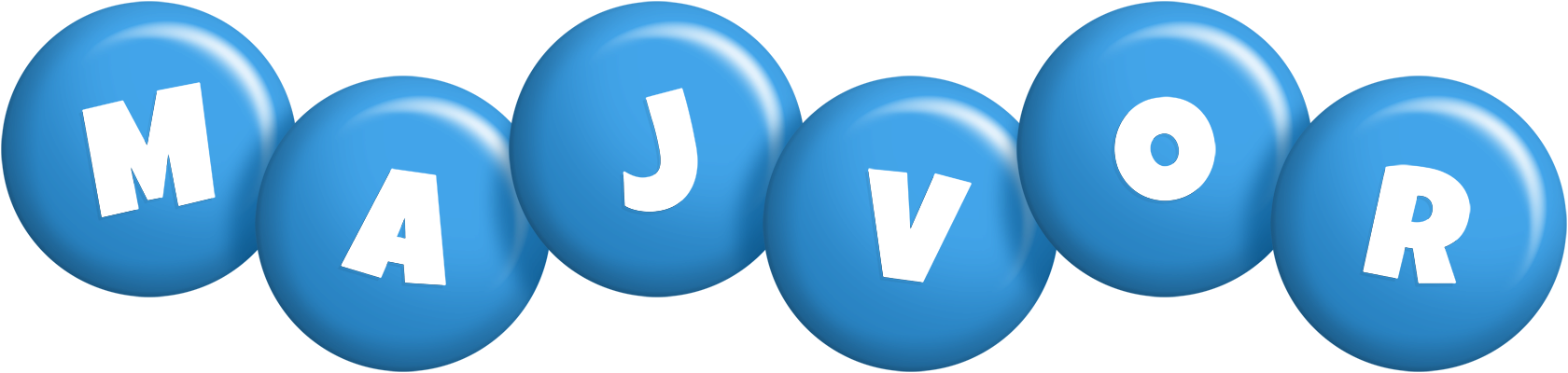 Majvor candy-blue logo
