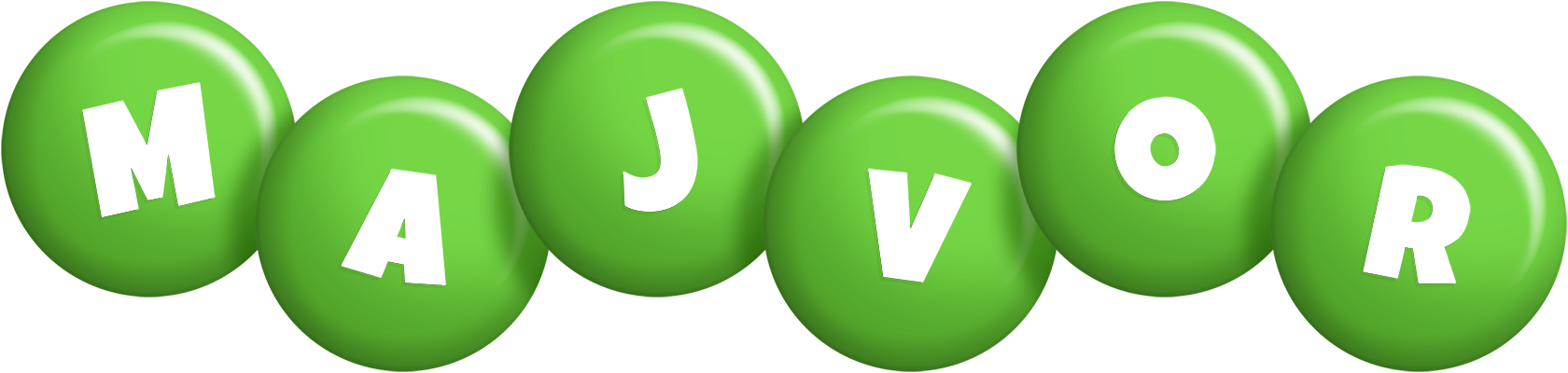 Majvor candy-green logo