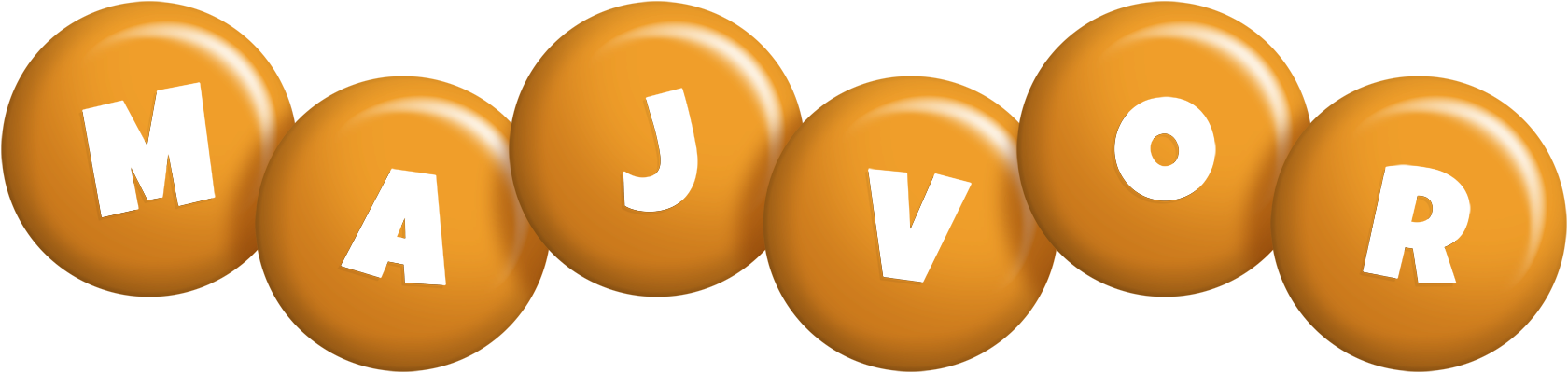 Majvor candy-orange logo