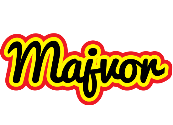 Majvor flaming logo