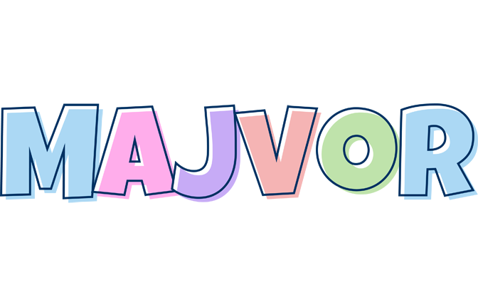 Majvor pastel logo