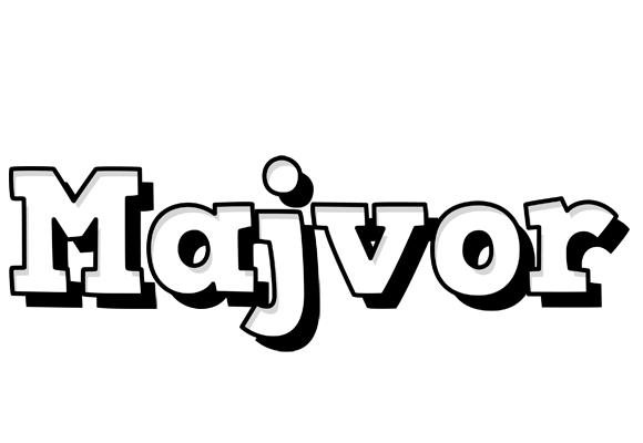 Majvor snowing logo