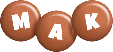Mak candy-brown logo