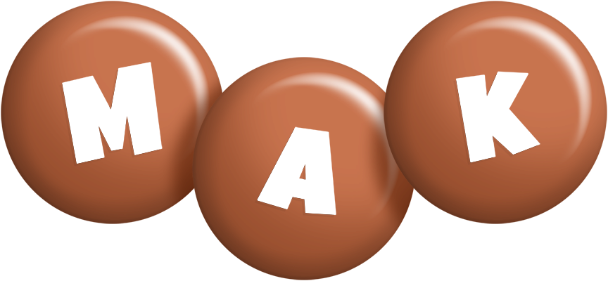 Mak candy-brown logo
