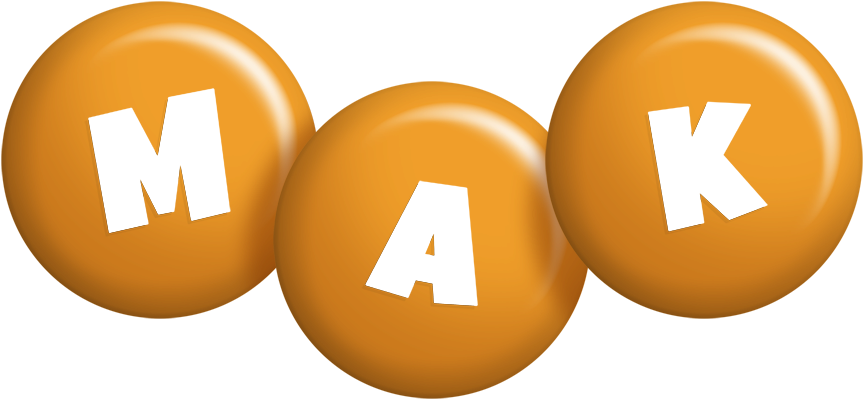 Mak candy-orange logo