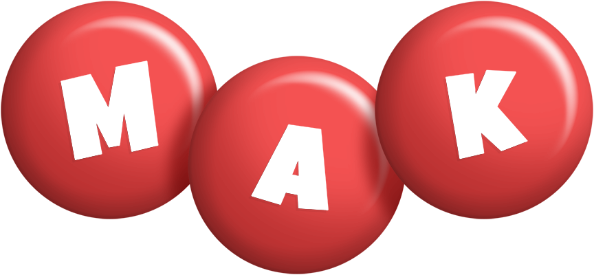 Mak candy-red logo