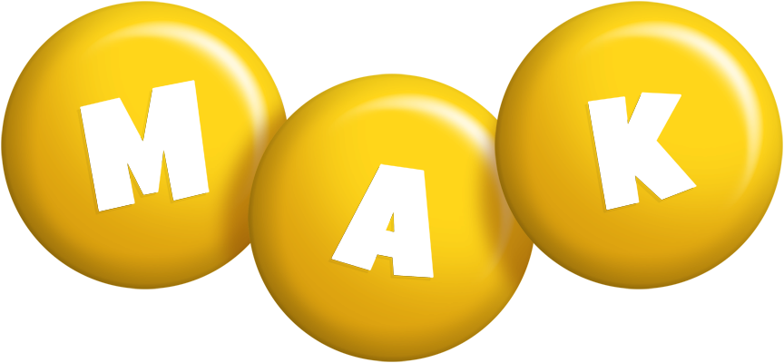 Mak candy-yellow logo
