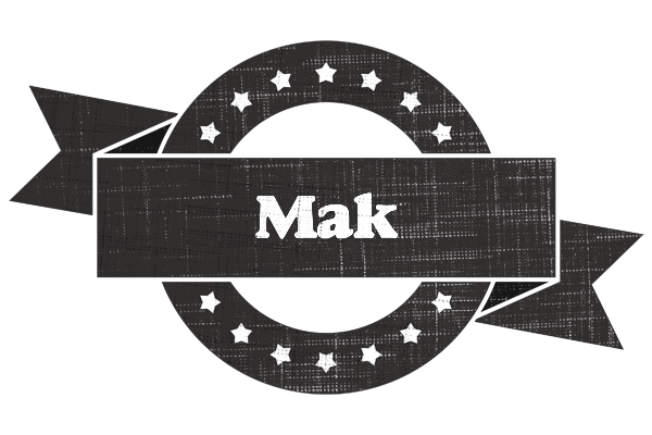 Mak grunge logo