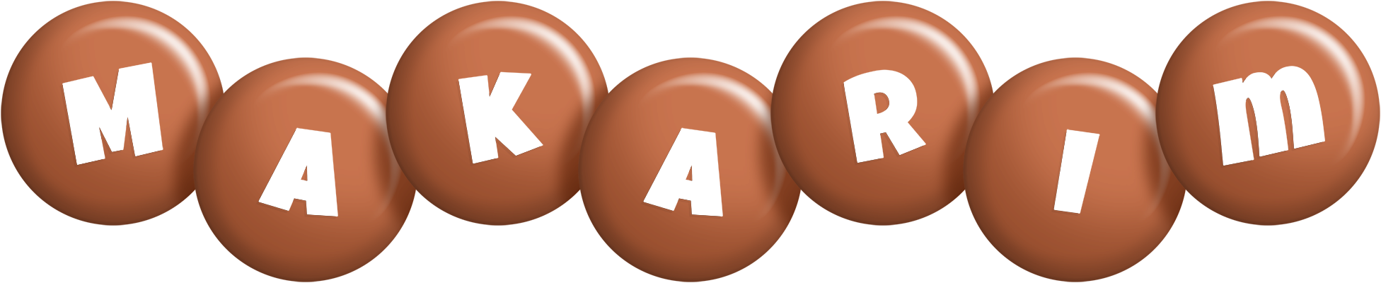 Makarim candy-brown logo