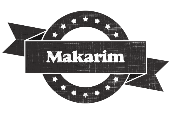 Makarim grunge logo