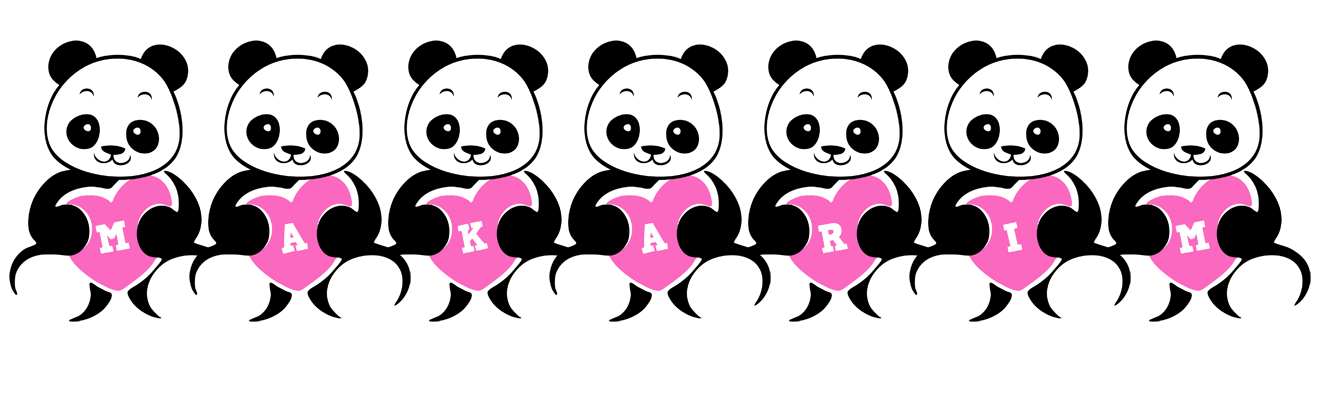 Makarim love-panda logo