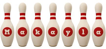 Makayla bowling-pin logo