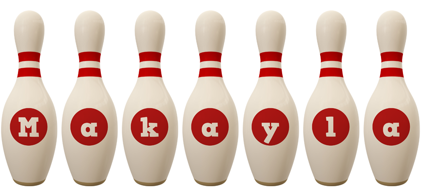 Makayla bowling-pin logo