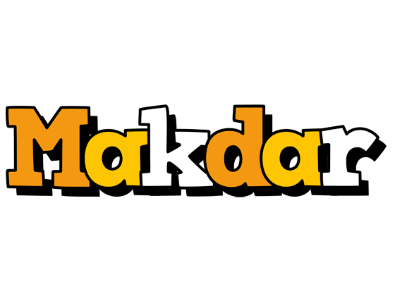 Makdar cartoon logo