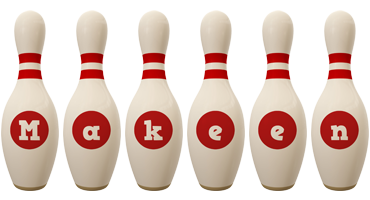 Makeen bowling-pin logo