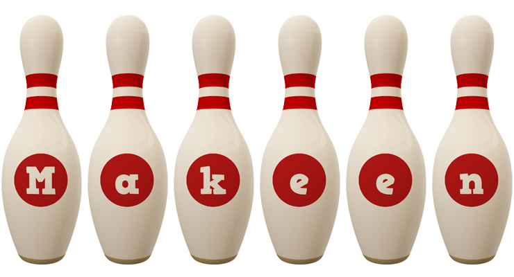 Makeen bowling-pin logo