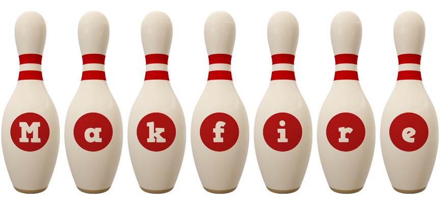 Makfire bowling-pin logo