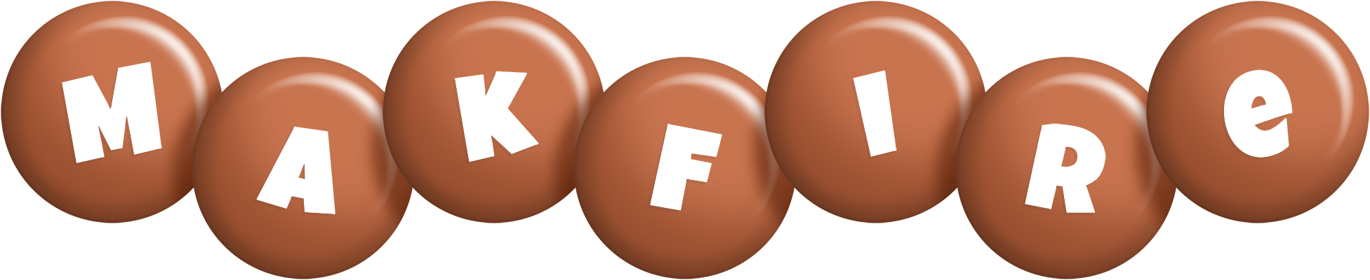 Makfire candy-brown logo