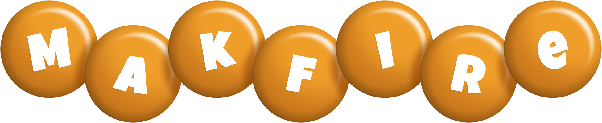 Makfire candy-orange logo