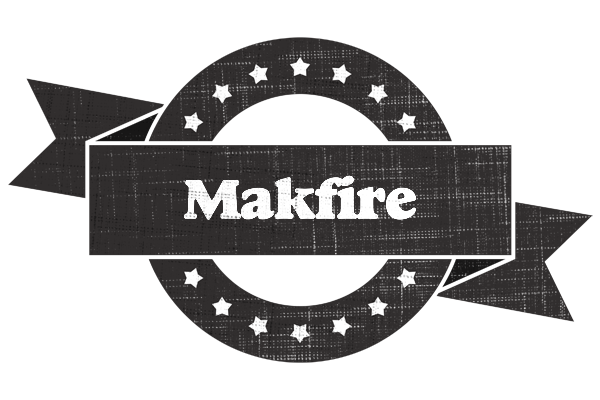 Makfire grunge logo