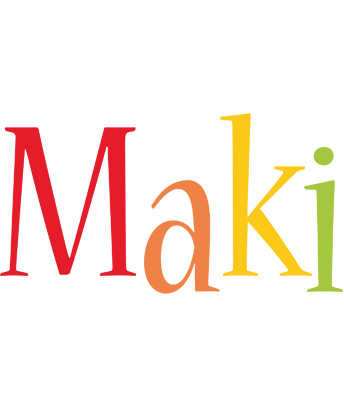 Maki birthday logo